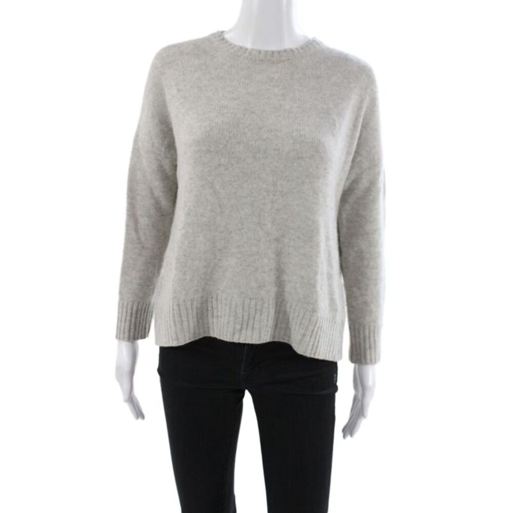 The Cashmere Project Womens Pullover Sweater Gray Crew Neck Cashmere Size XS